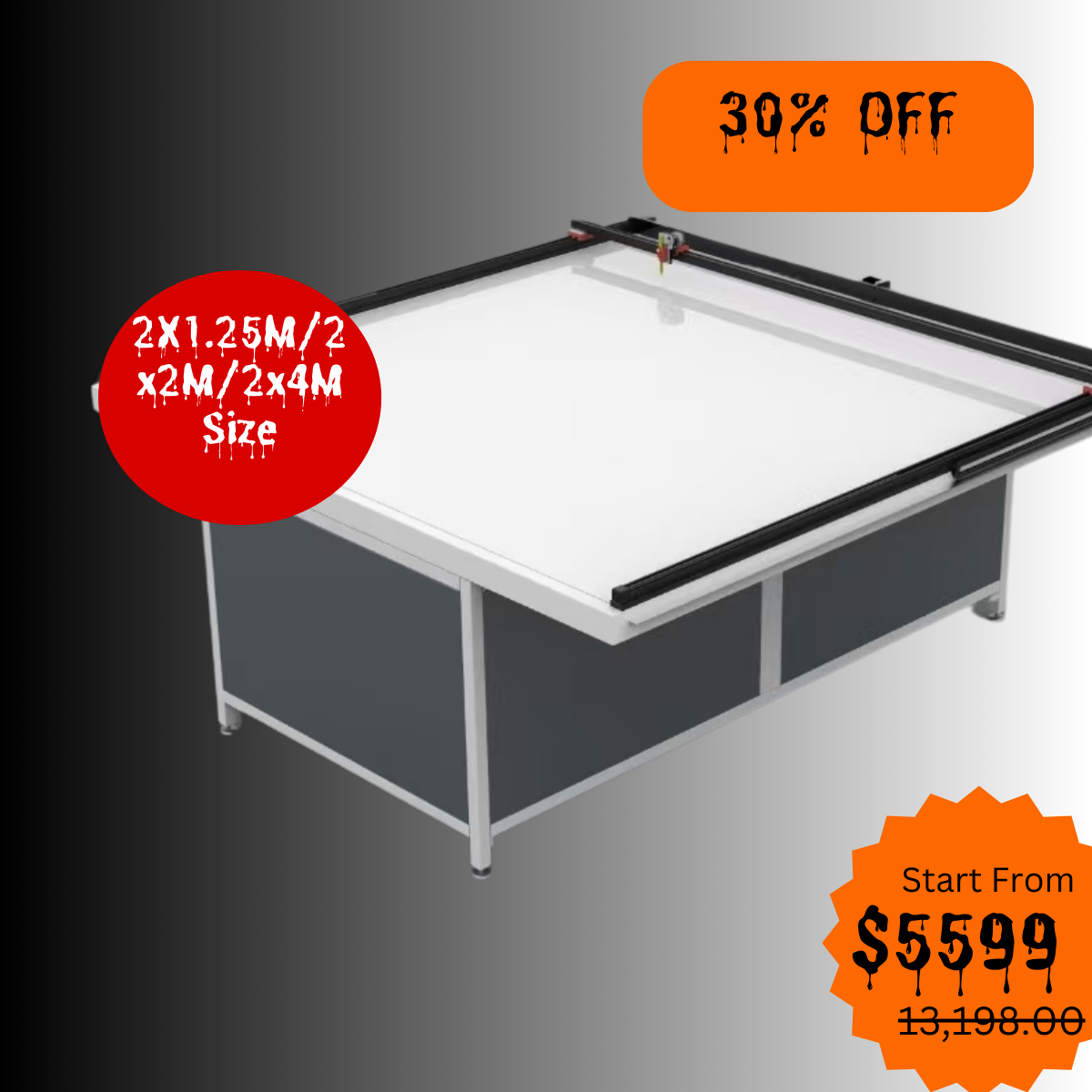 UUNA TEK 3.0 - (2X1.25M/2X2M) Preassembled Premium All-in-One Architect Drawing Table & Pen Plotter  for Architectural Drafting - UUNA TEK CO.,LIMITED