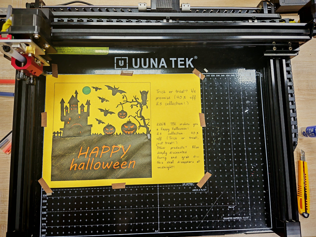 DIY Halloween Poster with Inkscape & UUNA TEK 3.0 Pen Plotter