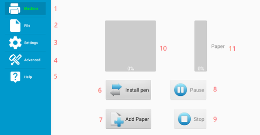 iAuto Premium Automatic Handwriting Machine Touchscreen Interface Guide