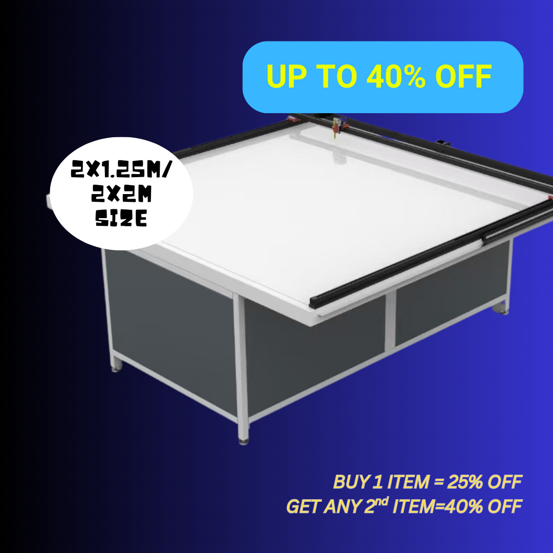 UUNA TEK 3.0 - (2X1.25M/2X2M) 사전 조립 프리미엄 올인원 건축 도면 테이블 및 펜 플로터 WiFi 및 SD 카드 탑재 건축 도면용