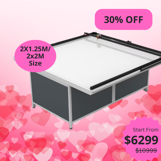 UUNA TEK 3.0 - (2X1.25M/2X2M/2X4M) Table à dessin d'architecte et traceur à stylet haut de gamme pré-assemblés pour le dessin architectural