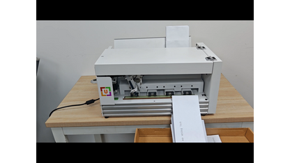 UUNA TEK® iAuto Plus - Machine d'écriture manuscrite avec chargeur/Machine de signature automatique/Machine d'écriture manuscrite pour lettres/Machine d'écriture automatique, écriture jusqu'à 210 lettres, 80 enveloppes à la fois