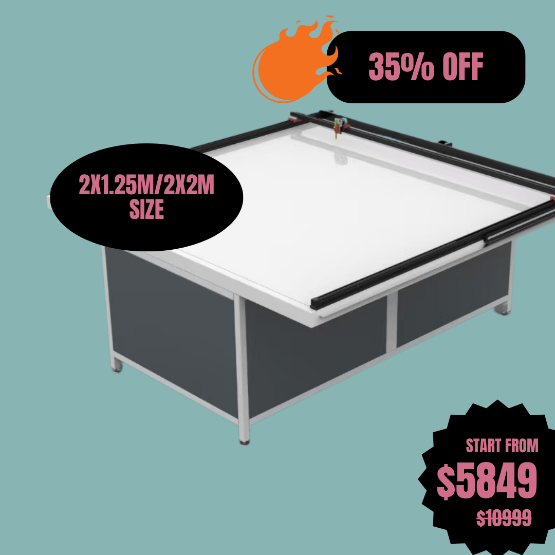 UUNA TEK 3.0 - (2X1.25M/2X2M/2X4M) Table à dessin d'architecte et traceur à stylet haut de gamme pré-assemblés pour le dessin architectural