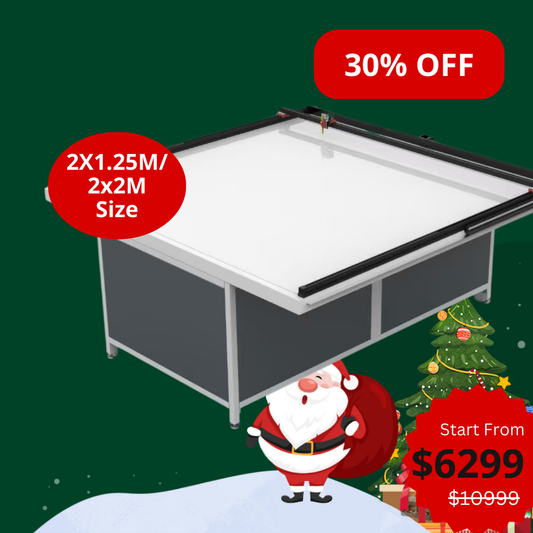 UUNA TEK 3.0 - (2X1.25M/2X2M/2X4M) Table à dessin d'architecte et traceur à stylet haut de gamme pré-assemblés pour le dessin architectural