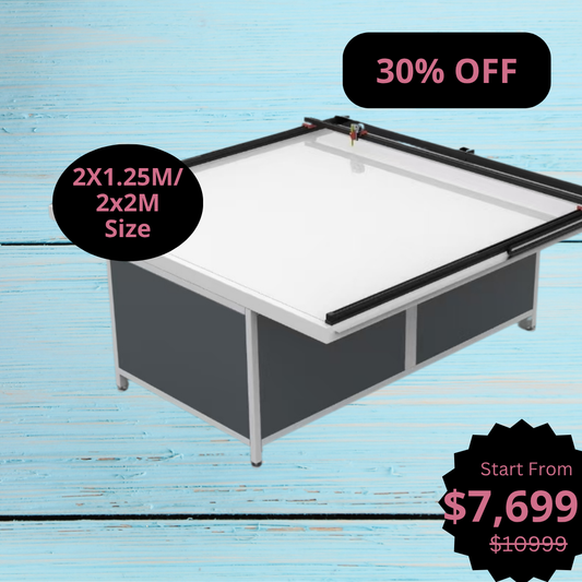 UUNA TEK 3.0 - (2X1.25M/2X2M/2X4M) Table à dessin d'architecte et traceur à stylet haut de gamme pré-assemblés pour le dessin architectural