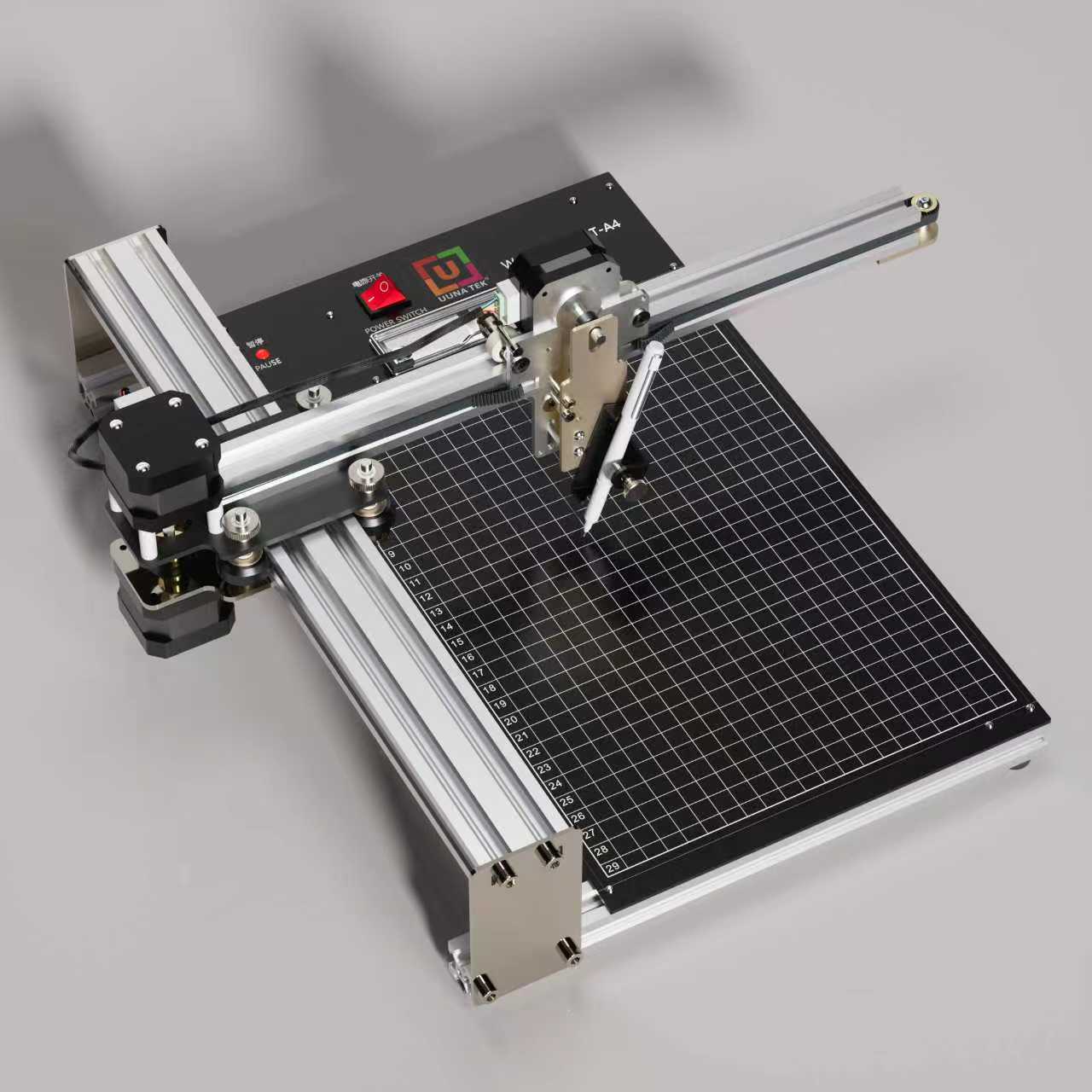 UUNA TEK® iDraw 2.0 - Robot de dessin format A4/Machine à dessiner/Machine à faire les devoirs/Traceur de calligraphie/Robot d'écriture/Traceur à stylo/Graveur laser