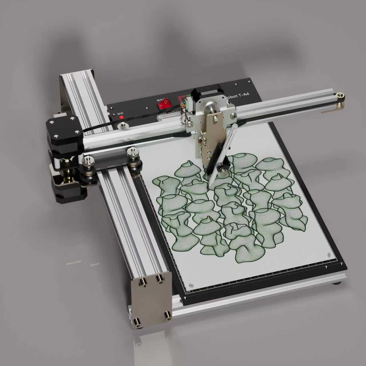 UUNA TEK® iDraw 2.0 - Robot de dessin format A4/Machine à dessiner/Machine à faire les devoirs/Traceur de calligraphie/Robot d'écriture/Traceur à stylo/Graveur laser