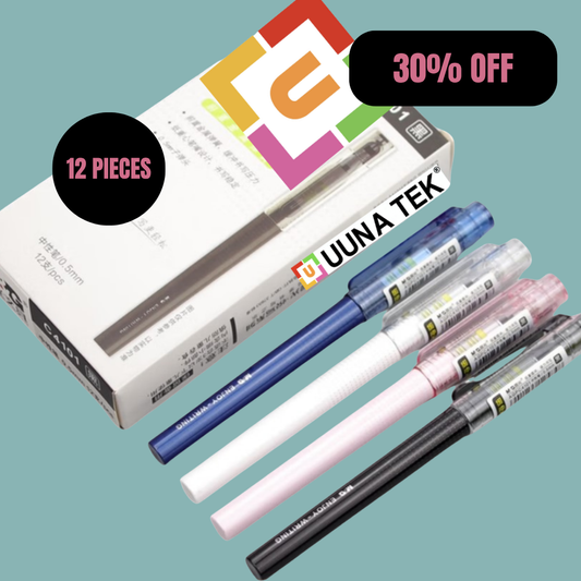Spring-Buffered Pen Bundle - 12 Pieces