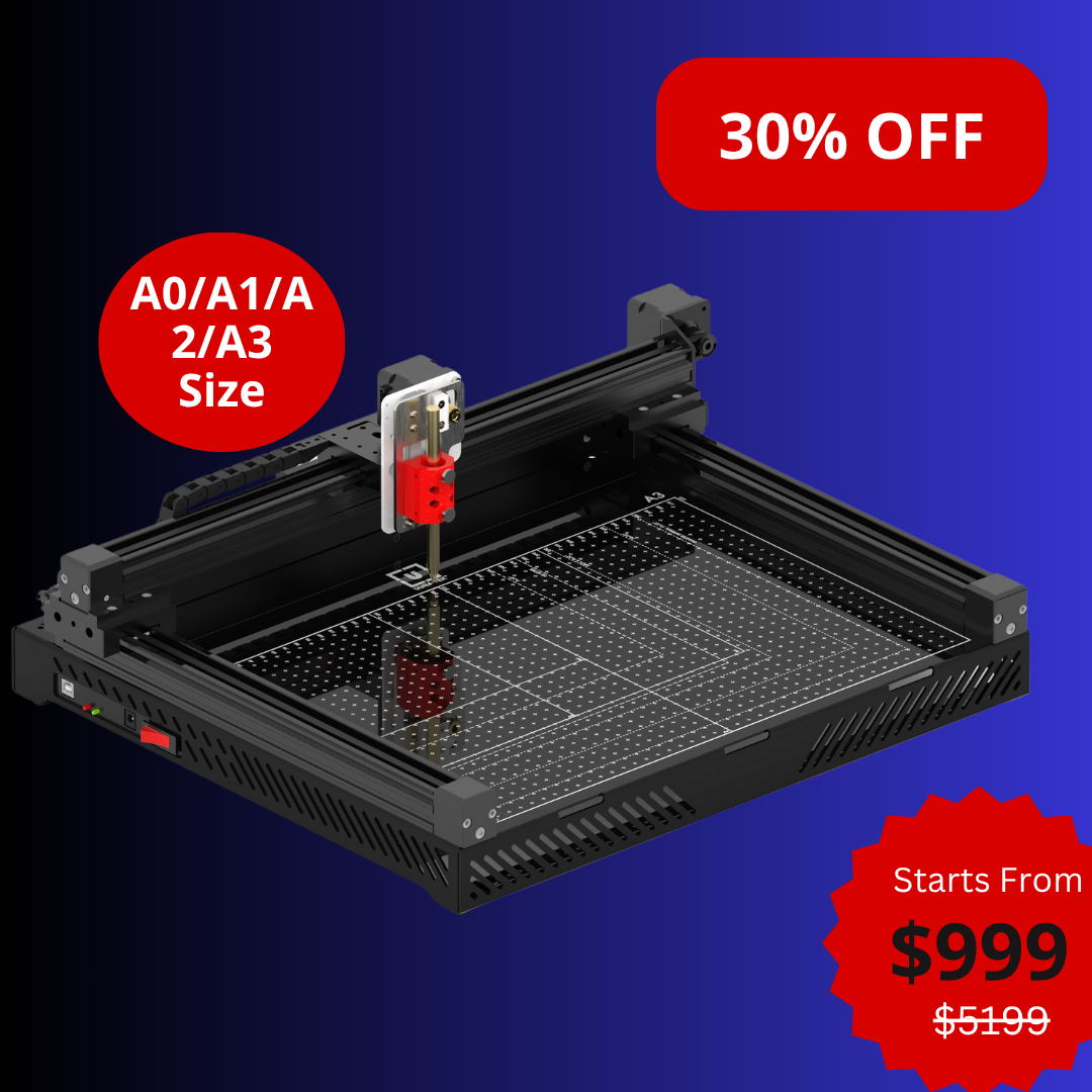 UUNA TEK 3.0 - Robot de dessin, machine à dessiner, machine à écrire, machine à signer, pré-assemblé, format A3/A2/A1/A0, haut de gamme, traceur à stylo tout-en-un