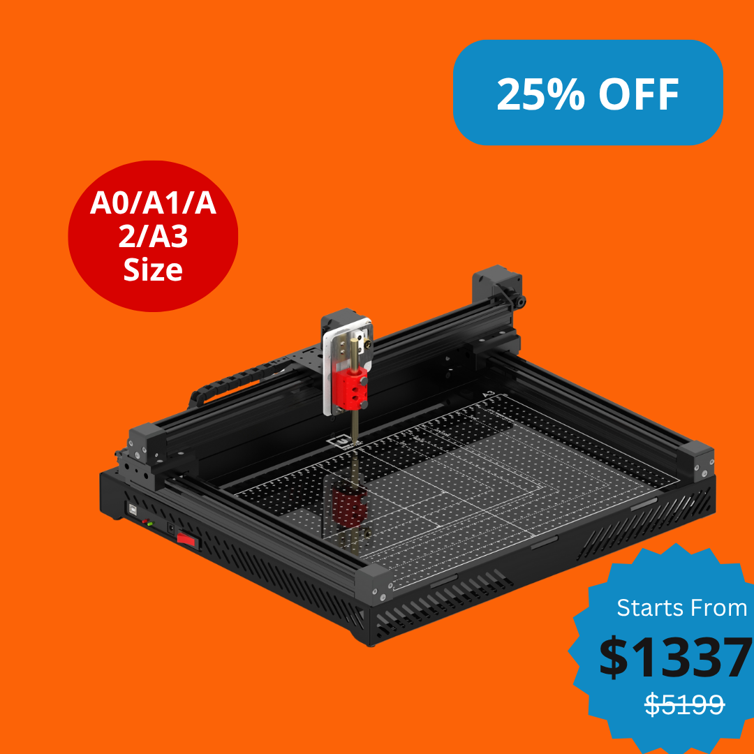 UUNA TEK 3.0 - Robot de dessin, machine à dessiner, machine à écrire, machine à signer, pré-assemblé, format A3/A2/A1/A0, haut de gamme, traceur à stylo tout-en-un
