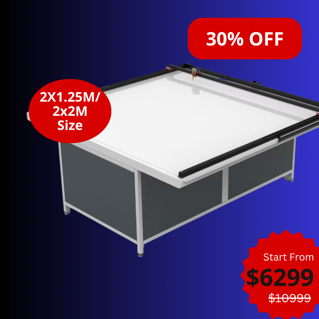 UUNA TEK 3.0 - (2X1.25M/2X2M/2X4M) Table à dessin d'architecte et traceur à stylet haut de gamme pré-assemblés pour le dessin architectural