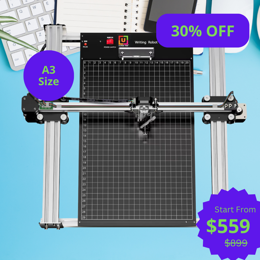 Robot de dessin iDraw H A3, traceur à stylo, machine à dessiner, machine à écrire, machine à signer | UUNA TEK
