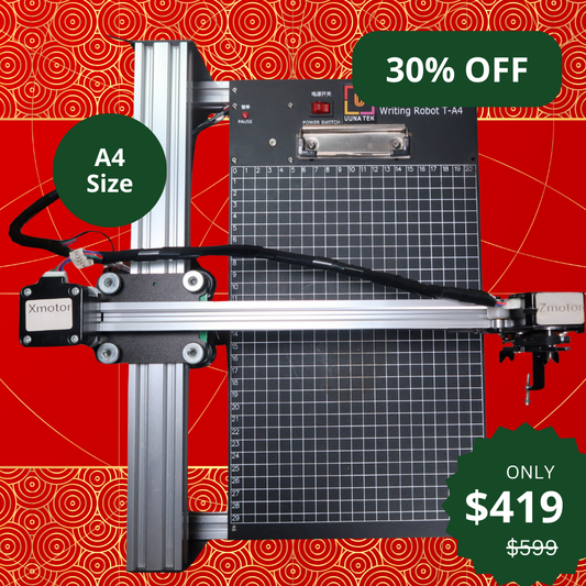 UUNA TEK® iDraw 2.0 - Robot de dessin format A4/Machine à dessiner/Machine à faire les devoirs/Traceur de calligraphie/Robot d'écriture/Traceur à stylo/Graveur laser