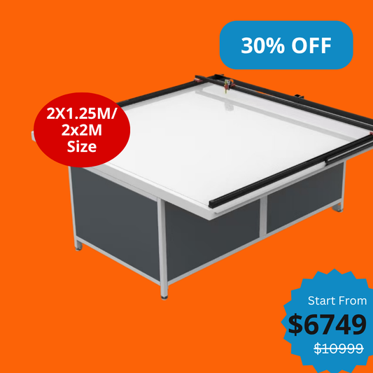 UUNA TEK 3.0 - (2X1.25M/2X2M/2X4M) Table à dessin d'architecte et traceur à stylet haut de gamme pré-assemblés pour le dessin architectural