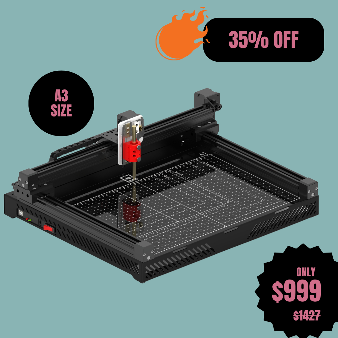 UUNA TEK 3.0 - Robot de dessin, machine à dessiner, machine à écrire, machine à signer, pré-assemblé, format A3/A2/A1/A0, haut de gamme, traceur à stylo tout-en-un