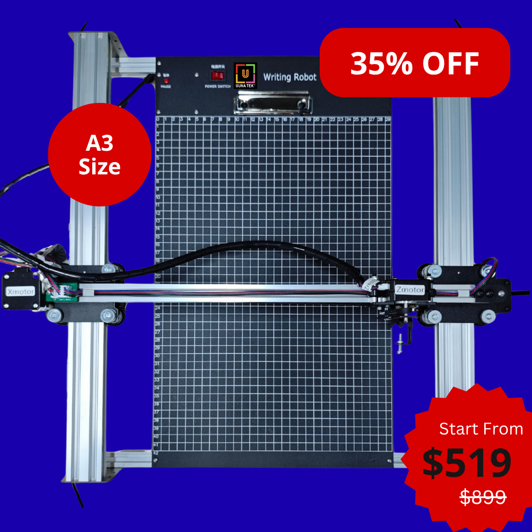 Robot de dessin iDraw H A3, traceur à stylo, machine à dessiner, machine à écrire, machine à signer | UUNA TEK