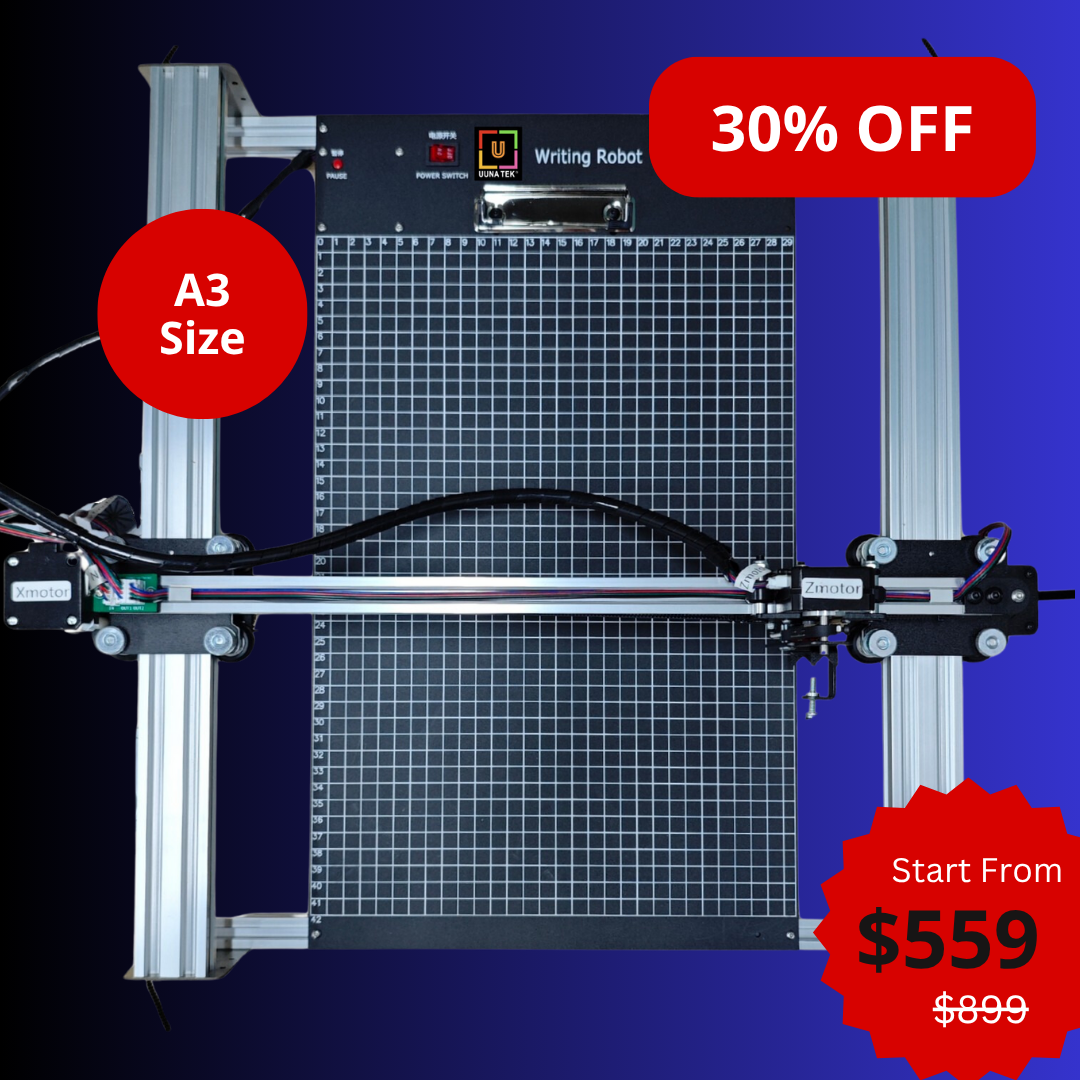 Robot de dessin iDraw H A3, traceur à stylo, machine à dessiner, machine à écrire, machine à signer | UUNA TEK