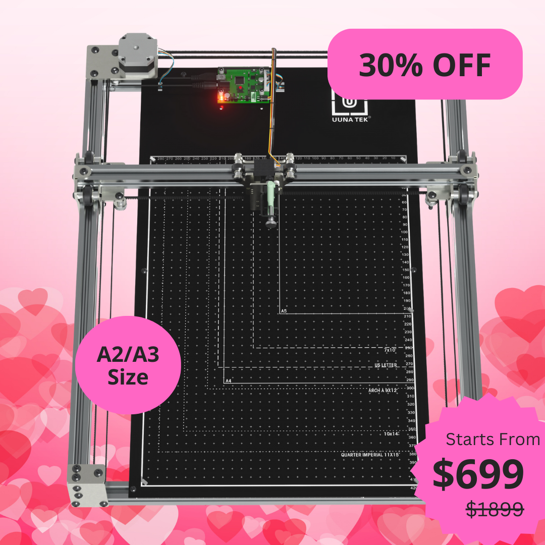 Robot de dessin iDraw H SE A3/A2 CoreXY pour artistes – Combine le matériel robuste iDraw H avec le logiciel flexible Axidraw