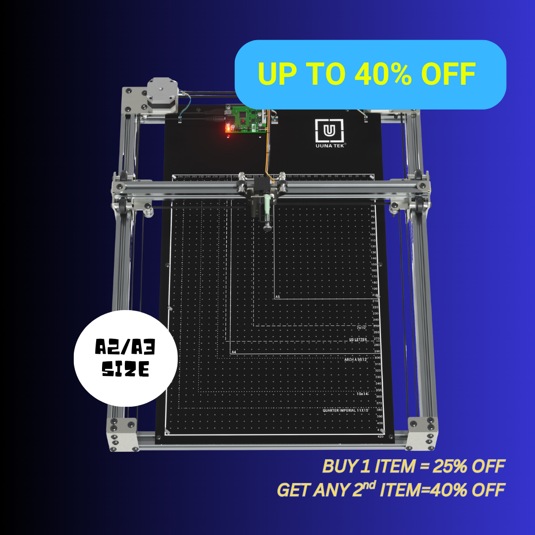 iDraw H SE A3/A2 아티스트용 드로잉 로봇, 생성 아트 및 필기 자동화 – 견고한 iDraw H 하드웨어와 유연한 Axidraw 소프트웨어 결합
