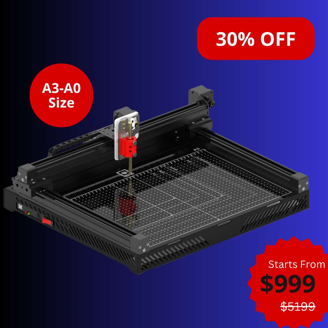 UUNA TEK 3.0 - Robot de dessin, machine à dessiner, machine à écrire, machine à signer, pré-assemblé, format A3/A2/A1/A0, haut de gamme, traceur à stylo tout-en-un
