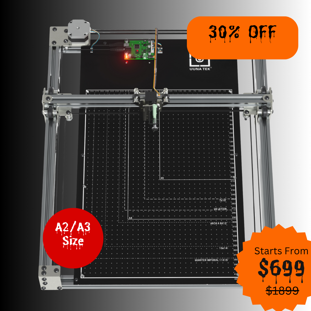 Robot de dessin iDraw H SE A3/A2 CoreXY pour artistes – Combine le matériel robuste iDraw H avec le logiciel flexible Axidraw