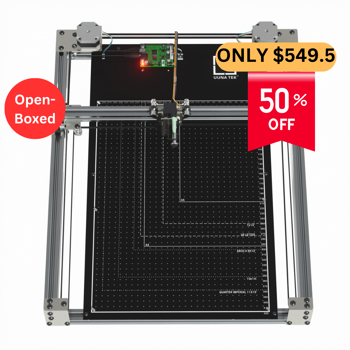 Open-boxed iDraw H SE A3/A2 CoreXY Drawing Robot for Artists – Combines the Robust iDraw H Hardware with Flexible Axidraw Software - UUNA TEK CO.,LIMITED