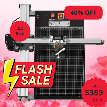 UUNA TEK® iDraw 2.0 - Robot de dessin format A4/Machine à dessiner/Machine à faire les devoirs/Traceur de calligraphie/Robot d'écriture/Traceur à stylo/Graveur laser