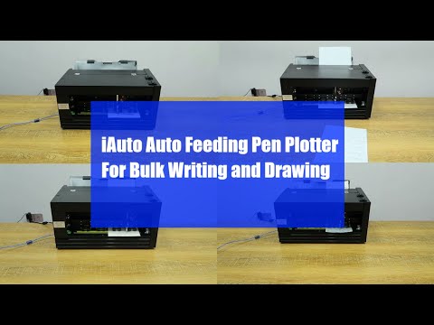 UUNA TEK® iAuto - Machine d'écriture manuscrite avec chargeur/Machine de signature automatique/Machine d'écriture manuscrite pour lettres/Machine d'écriture automatique, écrivez jusqu'à 80 lettres, 30 enveloppes à la fois